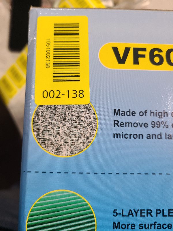 Photo 1 of 2 Pack VF6000 Hepa Filter Replacement for Rigid Shop Vac Filter 97457, 5-Layer HEPA Pleated Paper Filter, compatible with RIDGID most 5-20 Gallon Wet/Dry Vacuums, with 4 Pack Filter Covers