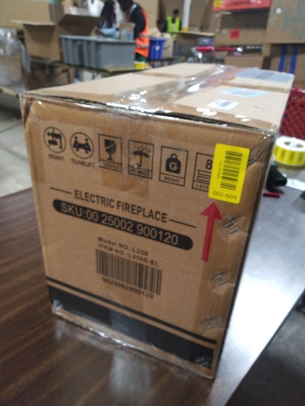 Photo 1 of 21 Inches Electric Fireplace Insert Log Heater Set, Freestanding Heater with Adjustable Flame Brightness and Flicker Speed, 750w/1500w Heating, Overheat Protection, Remote Control