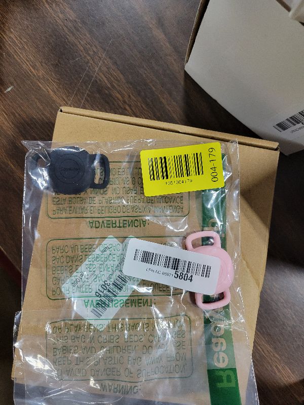 Photo 1 of 2 Pack Silicone Holder for Tile Sticker 2024 for Dog Collar, Slim Cover tag for pet Necklace Accessories, Waterproof case Protect Life360 Sticker Tracker for cat,Bag (Black,Pink)