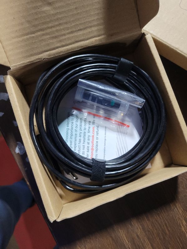 Photo 1 of [Dual-Lens] Endoscope Camera with Light, 1920P HD Borescope with 8+1 Adjustable LED Lights, IP67 Waterproof 16.5FT Semi-Rigid Snake Cord Inspection Camera for iPhone, iPad and Android Phone (Type C)