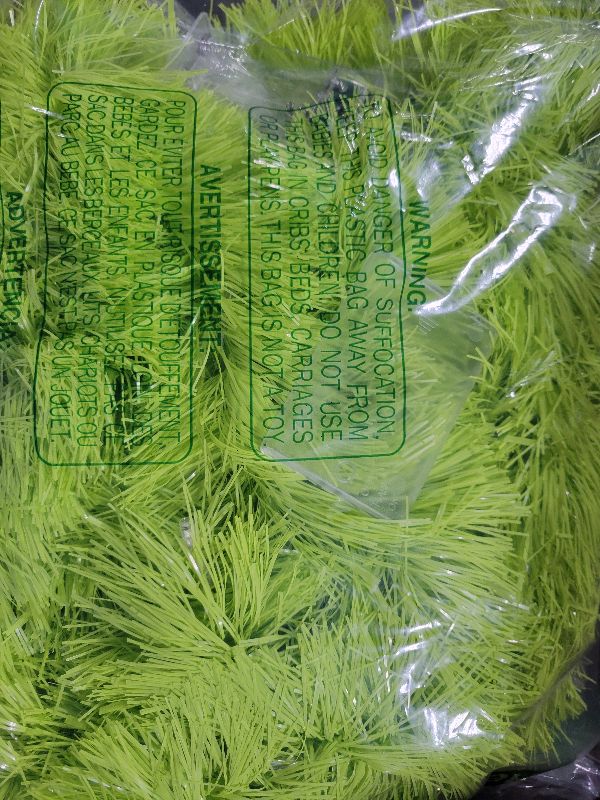 Photo 1 of 20 Feet Christmas Garland with Lights, 40 Led Battery Powerd Operated Pre-Lit Long Garland for Stairs Railing Fireplace Mantle Office Door Frame Decor Lime Green Greenery Indoor Outdoor Decorations