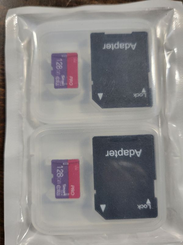 Photo 1 of 128GB Micro Memory Card Class 10 Memory Cards High Speed Mini TF Card with Adapter for Smartphones/Tablet/Drone/Game Console(2-Pack)