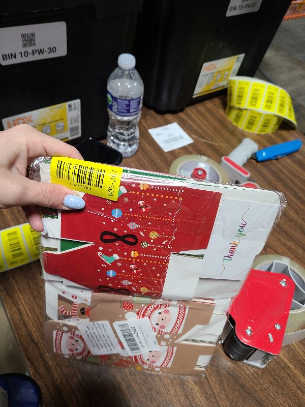 Photo 1 of 24 Pcs DIY Christmas Advent Calendar Boxes, 24 Days Advent Countdown Gift Boxes, Christmas Cardboard Number Boxes for Kids and Family, Xmas Holiday Decoration.