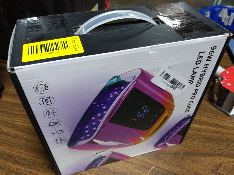 Photo 1 of ?HiNADA Professional 96W Rechargeable UV LED Nail Lamp & Cure Light with Smart Sensor - Cordless Fast Curing Gel Polish Dryer for All Gel Types, 4 Timer Modes Portable for Home Salon Travel