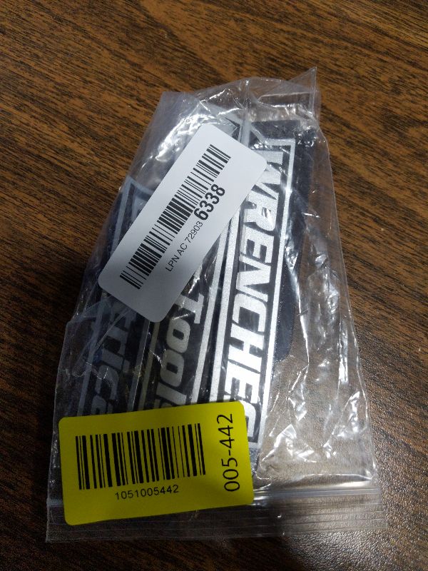 Photo 1 of 12 Pack of Magnetic Toolbox Labels, 3D-Printed Tool Box Labels, General Tool Box Organize Accessories, Reusable Tags for Steel Toolboxes, Carts, Drawers, and Cabinets (Black)