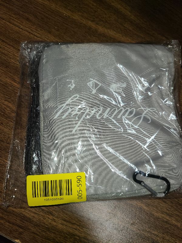 Photo 1 of 2 Pcs JHX Travel Laundry Bags, Dirty Clothes Organizer?Upgraded?with Handles and Aluminum Carabiner for Travel, Camp, Fitness, and Students (Black&Grey) 24"L x 21"W