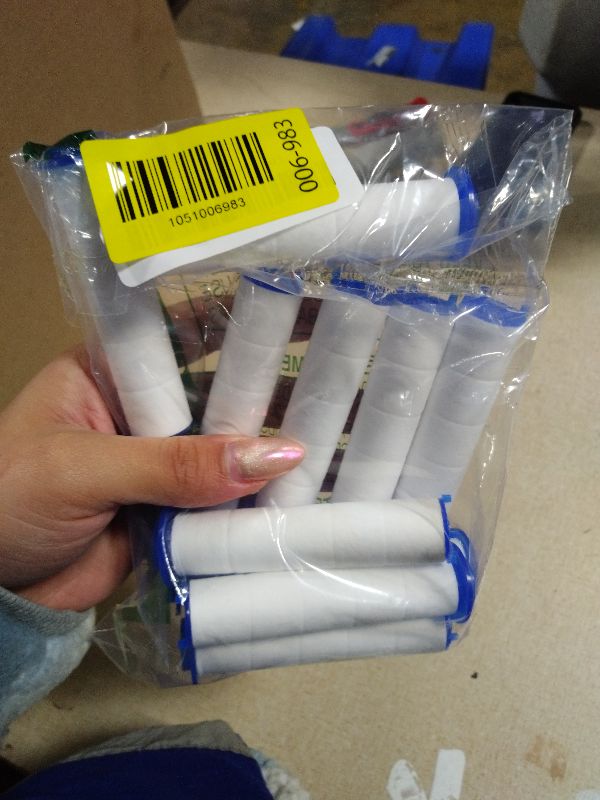Photo 1 of 12Pcs 3.34×0.94 Inch Ion Shower Dropse Head Filter PP Cotton Replacement Cartridge, Shower Head Filter Drivese, Water Filter Core Cotton For Handheld Showerheads.