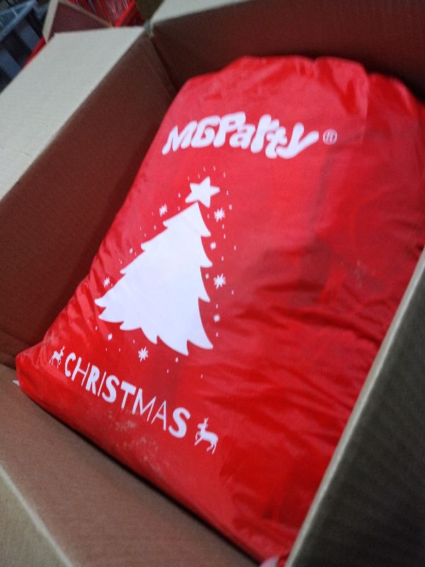 Photo 1 of 14 FT Christmas Inflatables Santa Claus Outdoor Decoration, Giant Santa Inflatable with Gift Bag, Blow Up Yard Decor with Built-in LED Lights for Xmas Lawn Garden Home Holiday Party