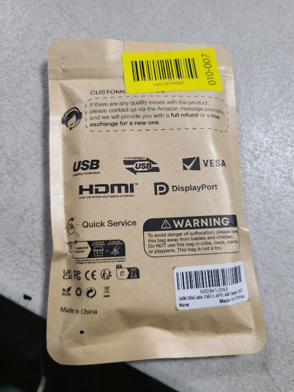 Photo 1 of 2.62FT USB 4 Cable for Thunderbolt 4, 240W USB C to USB C Fast Charging, 8K/6K@60Hz Video and Power, PD 3.1 Monitor Display, 40Gbps High Speed Data Transfer Cable for MacBook, SSD, iphone 16, eGPU