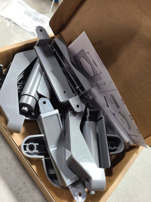 Photo 1 of 2 Pcs Baby Gate Banister Adapter – No?Drill Stair Railing Mount, Fits 2–3.5? Round/Square Posts, Compatible with Baby & Pet Safety Gates(Gray, Standard-G)