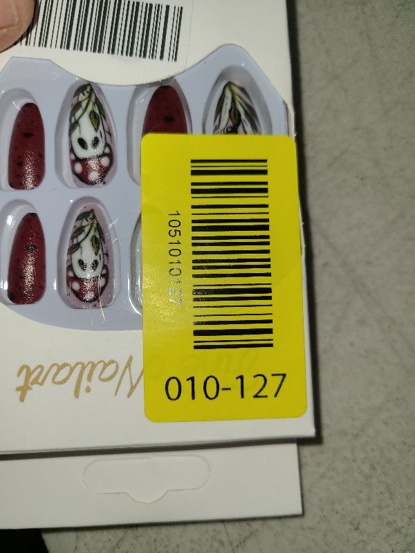 Photo 1 of 24Pcs Halloween Press on Nails Red False Nails Medium Almond Fake Nails with Mushroom Designs Cute Artificial Nude Pink Full Cover Halloween Nail Press ons Stick on Nails for Women Nail Art