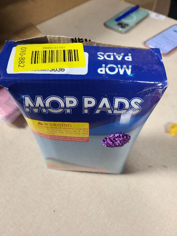 Photo 1 of 6 Pack Reusable Mop Pads Compatible with Swiffer PowerMop, Wood Floor Pads Microfiber Mop Replacement Refills Machine Washable for All Floor Surfaces