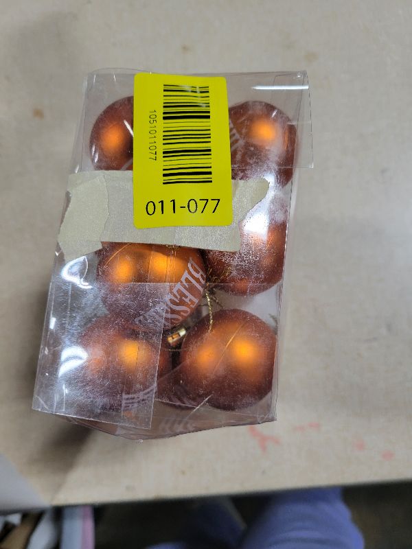 Photo 1 of 24 Pcs Fall Thanksgiving Day Hanging Ball Ornaments, 1.6" Fall Harvest Ball Hanging Decorations, Orange White Thankful Balls Tree Ornaments for Autumn Thanksgiving Home Tree Decor