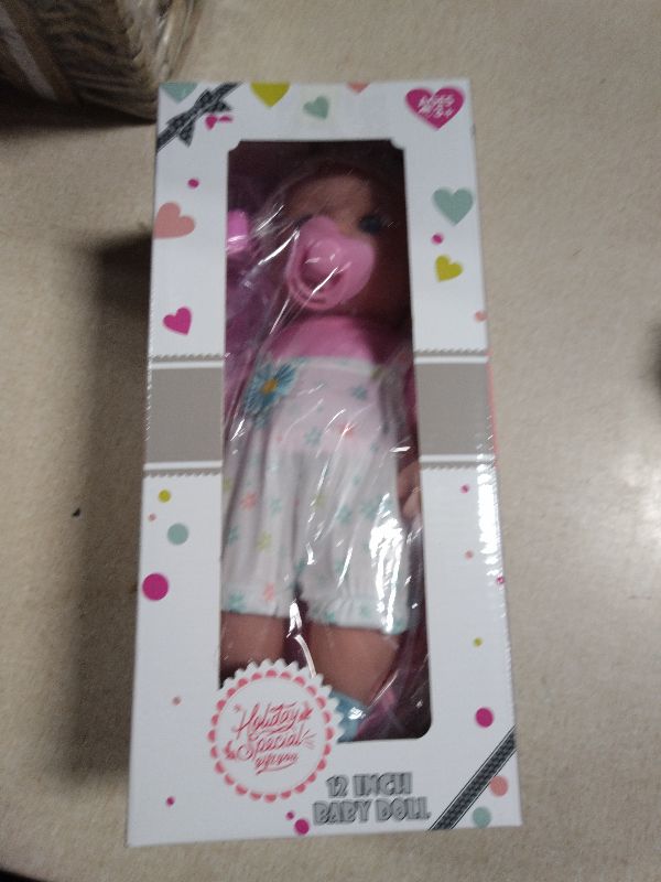 Photo 1 of 12" Girls Baby Doll Daisy Theme Backpack Carrier Playset,12 Inch Reborn Baby Dolls With Accessories And Clothes Set Toy Stuffs Pink Hanky Diaper Bottle Nipple And Gifts For Baby Toddler Age 3+