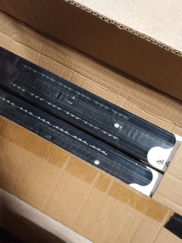 Photo 1 of 16 inch Ball Bearing Drawer Slides 6 Pairs (12pcs) - 100LB Capacity, Full Extension Side Mount Slides for Kitchen Cabinets, Wardrobes, Office Furniture (Black 16inch)