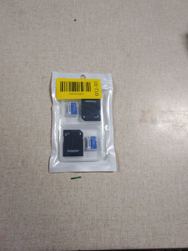 Photo 1 of 128GB Micro Sd Card Class 10 Memory Card with sd Adapter Fast Speed TF Card for Tablet/Mobile Phone/Camera -2PCS