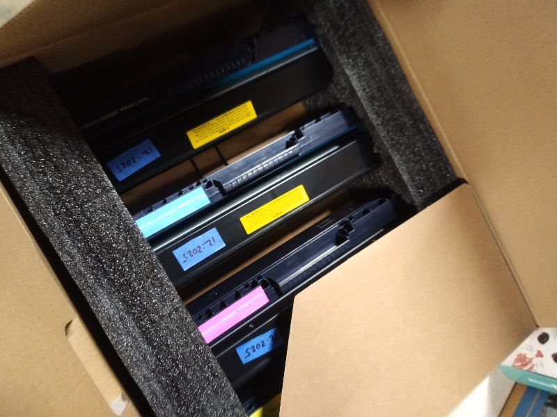 Photo 1 of 206X Toner Cartridges 4 Pack High Yield with Chip Replacement for 206X 206A HP Toner Cartridges Set for Color Laserjet Pro MFP M283fdw M283cdw M283fdn Pro M255dw M255nw M283 M255 Printer | W2110X