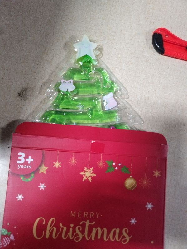Photo 1 of 2 Pack Christmas Tree Maze Sensory Fidget Toy for Kids, Christmas Stocking Stuffers Toddler Squishy Toys for Autism ADHD Classroom Travel, Prizes for Kids Classroom