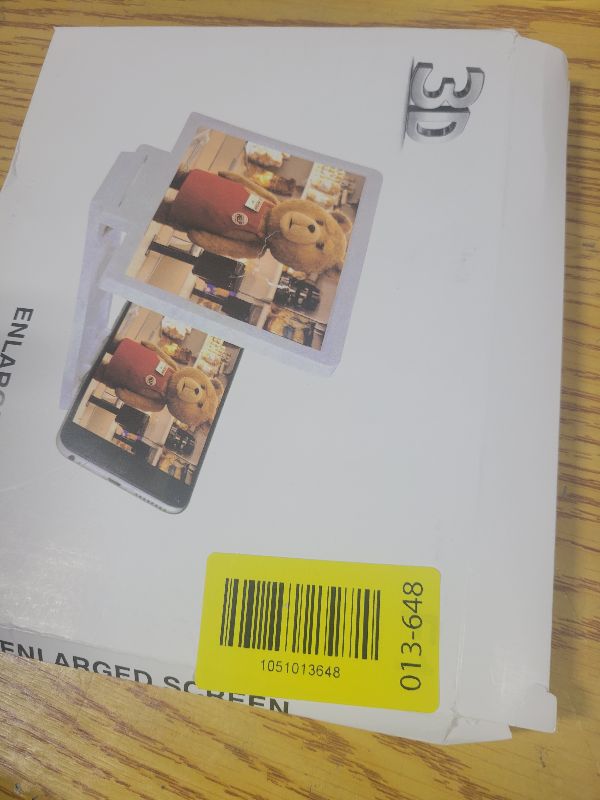 Photo 1 of 12-Inch HD Screen Magnifier, Foldable Phone Screen Enlarger for Movies, Videos, Gaming, Portable Phone Stand Amplifier (Black)