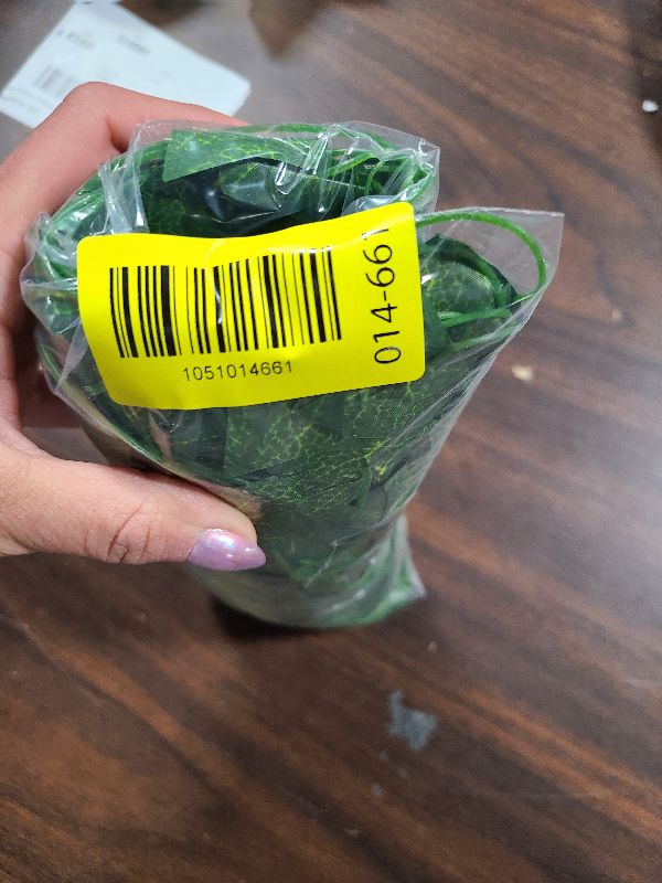 Photo 1 of 12 Pack Fake Vines for Room Decor Artificial Ivy Garland with Clip Green Flowers Hanging Plants Faux Greenery Leaves Bedroom Aesthetic Decor for Home Garden Wall Wedding