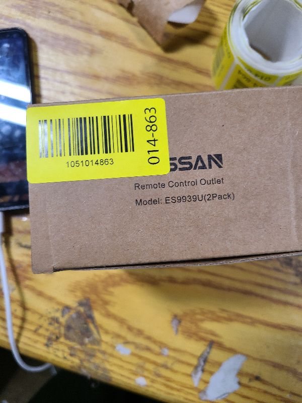 Photo 1 of 2 Pack Remote Control Outlet, TESSAN Wireless Electrical Plug Switch for Lights, Lamps, Fans, 100ft RF Range, 1200W (1 Remote + 2 Outlet)