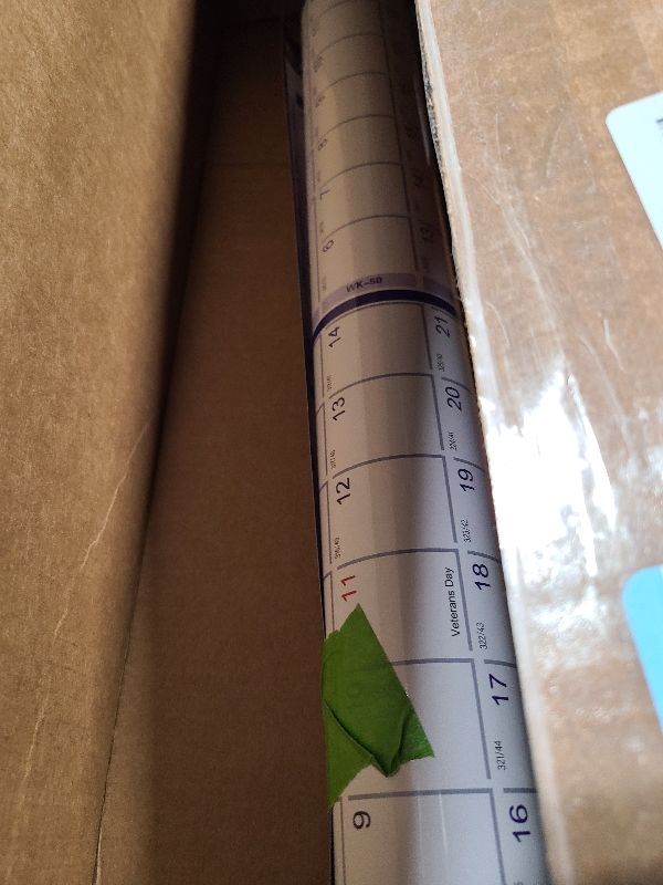 Photo 1 of 2026 Wall Calendar 24" x 36" with Week Numbers, 12 Months from January to December, Dry Erase Large Annual Yearly Planner, Horizontal/Vertical Large Calendar for Easy Planning, Organizing (indigo)