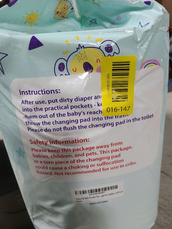 Photo 1 of (31" x 31") XL Disposable Changing Pads for Toddlers | Leakproof, Pocketed & Portable | No-Laundry Potty Training, Pull-Up & Travel Solution | 30 Count