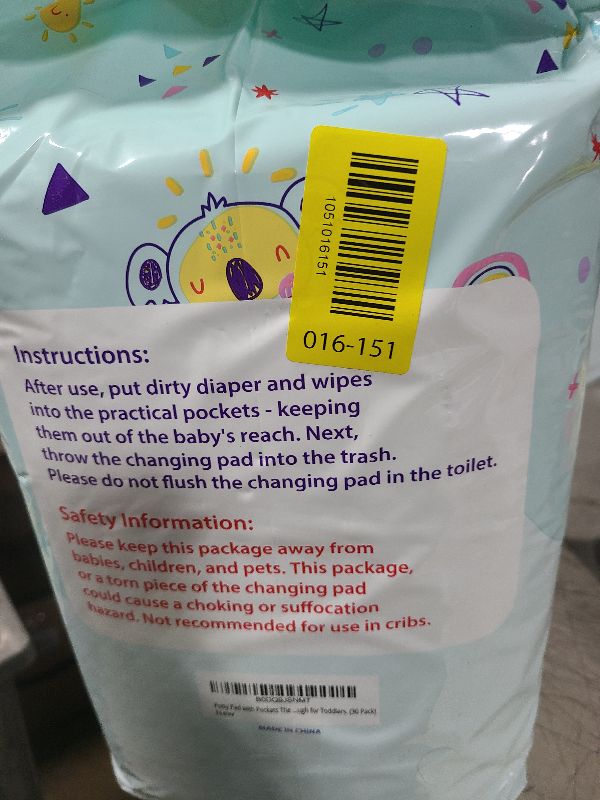 Photo 1 of (31" x 31") XL Disposable Changing Pads for Toddlers | Leakproof, Pocketed & Portable | No-Laundry Potty Training, Pull-Up & Travel Solution | 30 Count