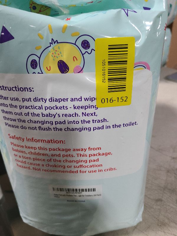 Photo 1 of (31" x 31") XL Disposable Changing Pads for Toddlers | Leakproof, Pocketed & Portable | No-Laundry Potty Training, Pull-Up & Travel Solution | 30 Count