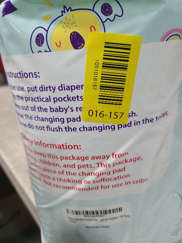 Photo 1 of (31" x 31") XL Disposable Changing Pads for Toddlers | Leakproof, Pocketed & Portable | No-Laundry Potty Training, Pull-Up & Travel Solution | 30 Count