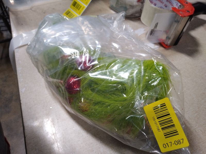 Photo 1 of 12 Pcs Christmas Tree Topper, 17'' Green Christmas Tree Picks with Red Ball, Curly Xmas Artificial Green Stems, Elf Ornaments, Christmas Tree Wreath Home Holiday Craft Decorations