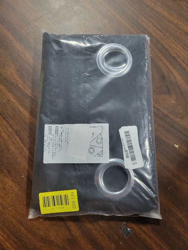 Photo 1 of 100% Blackout Curtains 42 x 63 Inches Long Thermal Insulated Black Curtains for Living Room Bedroom, Lightweight Blackout Shade for Window Cover, Set of 2 Panels, Black