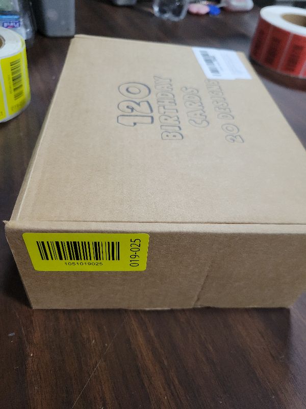 Photo 1 of 120 Happy Birthday Cards with Envelopes, Birthday Cards Bulk with Short Generic Message Inside, 20 Unique Designs, 4x6 inches, Birthday Cards Assortment for Business and Personal