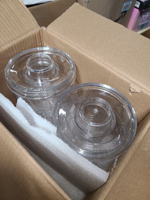 Photo 1 of 2 Pack 64 oz Sun Tea Pitcher, Half Gallon Mason Jar Pitcher with Wide Mouth Airtight Lid for Ice Tea, Cold Brew Coffee, Fridge Water, Breast Milk, Juices, Leak Proof