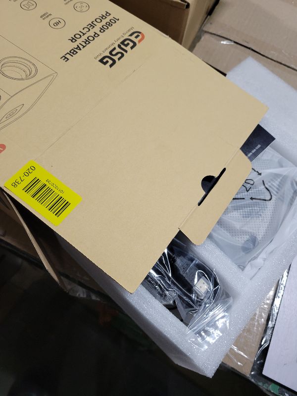 Photo 1 of [Electric Focus] Projector with WiFi and Bluetooth, 1080P,Portable Projector 4K with Zoom, EGJSG Outdoor Movie Projector for Home Theater UP to 300" with Carry Bag, for Phone/TV Stick/PC