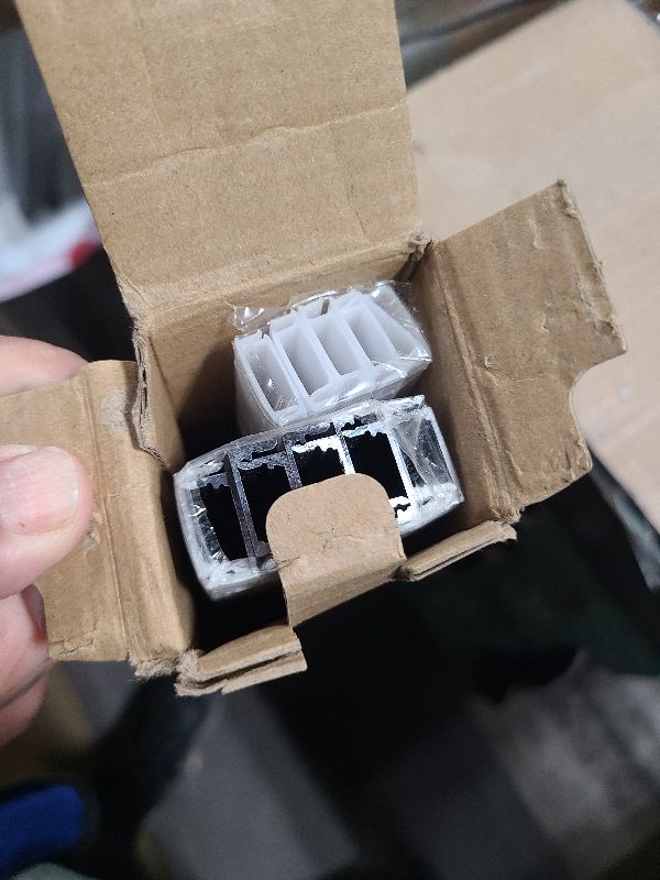 Photo 1 of 10-Pack 3.3ft/1M U Shape Black Led Aluminum Channel System with Milky White Diffuses Cover, End Caps and Mounting Clips, Aluminum Profile for 12.5mm LED Strip Light Installations, Easy Installation