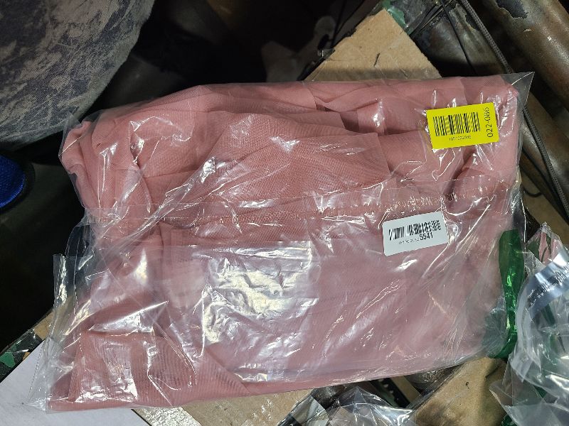 Photo 1 of 10x8ft Dusty Rose Tulle Backdrop Curtain with Lights String for Parites, Sheer Photo Backdrop Curtains with Lights for Wedding Backdrop Ceremony Reception Bridal Shower Baby Shower Birthday Party