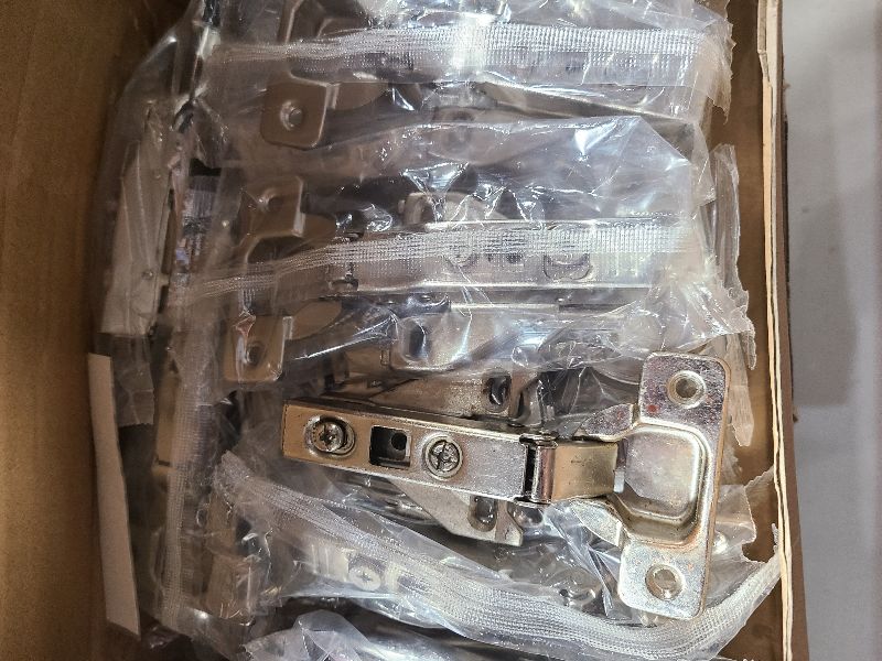 Photo 1 of 20 Pack 1/2'' Overlay Face Frame Soft Close Hidden Cabinet Hinges, 105 Degree 3D Adjustable Clip On Plate Concealed Kitchen Cupboard Door Hinges with Screws