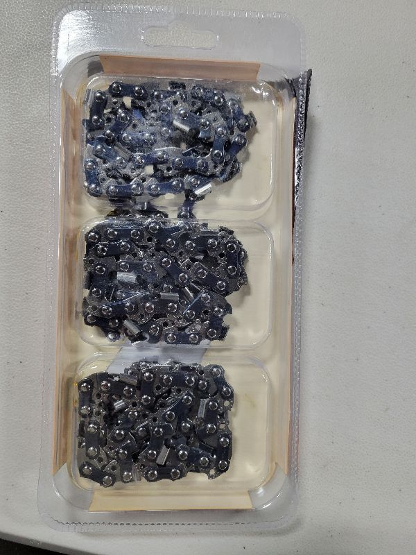 Photo 1 of 10 Inch Chainsaw Chain 3/8" LP Pitch .043" Gauge 40 Drive Links, Fits For Milwaukee Pole Saw Chain,EGO PSA1000?Fits for Ryobi 10 Inch Chainsaw Chain ?Worx WG322, LCS1020, CMCCS610D1 - R40 (3 Chains)