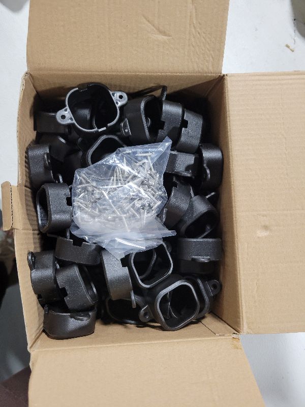 Photo 1 of 120 Pcs Mounting Brackets for Govee Pro Outdoor Lights H706, Install Firmly, No Adhesive Needed (Black) for Govee Pro Permanent Outdoor Lights Extension