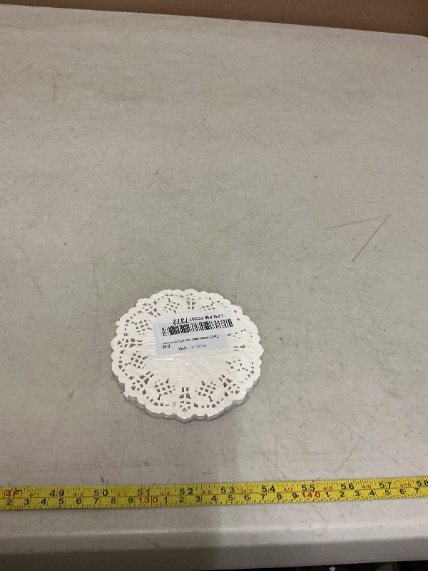 Photo 1 of 4 Inch Round Paper Doilies - Small White Lace Disposable Paper Doilies - for Crafts,Cakes,Food, Desserts, 100 PCS