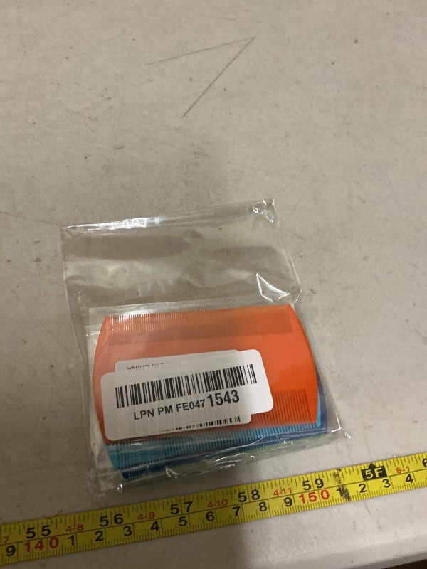 Photo 1 of 6 Pcs Head Hair Comb, Double Sided Fine Tooth Comb, Flea Lice Comb for Dandruff Removal, for Adults and Children(6 Colors)