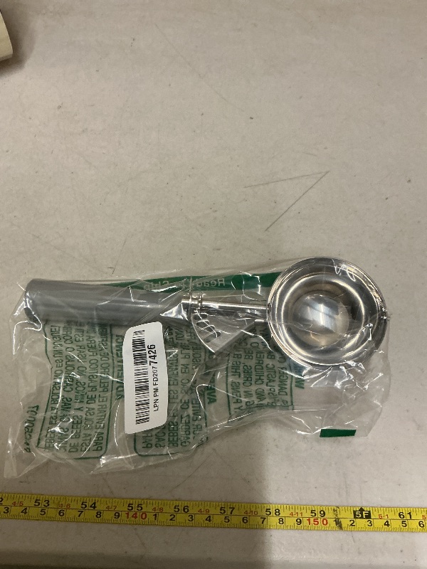 Photo 1 of 4 oz Ice Cream Scoop with Trigger Release #8 – Stainless Steel Versatile Tool for Baking, Cookies and Desserts Spoons, Dishwasher-Safe, Ergonomic Design, Great as Christmas Gifts for Dessert Lovers