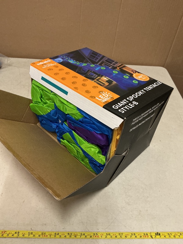 Photo 1 of 1PCS 14FT Giant Halloween Inflatables Octopus Tentacles, Huge Halloween Decorations Outdoor Build-in LED Lights Vivid Spooky Blow Up Yard Decoration Large Blowups Holiday Lawn Party Yard -Style B