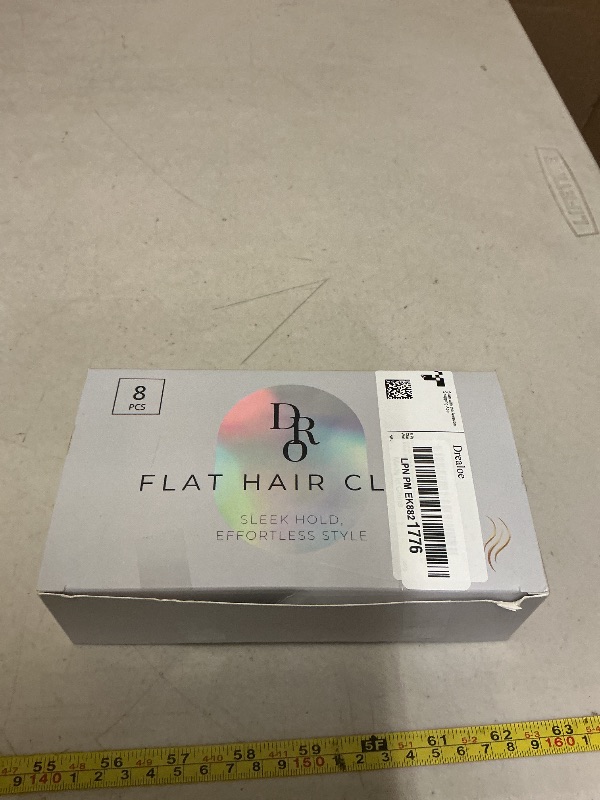 Photo 1 of 8 Pack Flat Hair Clips for Women – Large Matte Rectangle No-Slip Claw Clips, Strong Hold Square Hair Accessories for Thick & Thin Hair, Lay Flat Design for Work & Daily Styling