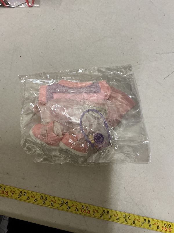 Photo 1 of 17cm Doll Clothes Set (Doll Not Included) Stylish Kawaii Pink Outfit Set 5 Pieces Chic Fashion with Stylish Accessories for Mini Dolls