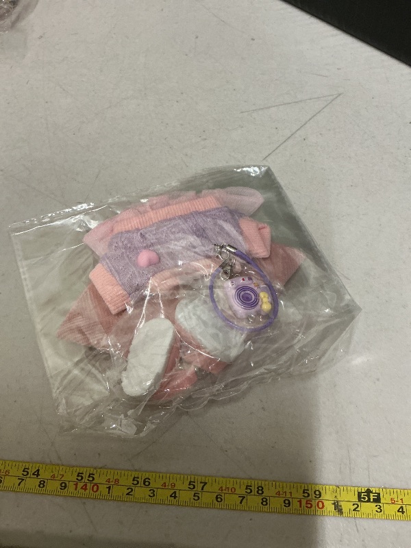 Photo 1 of 17cm Doll Clothes Set (Doll Not Included) Stylish Kawaii Pink Outfit Set 5 Pieces Chic Fashion with Stylish Accessories for Mini Dolls