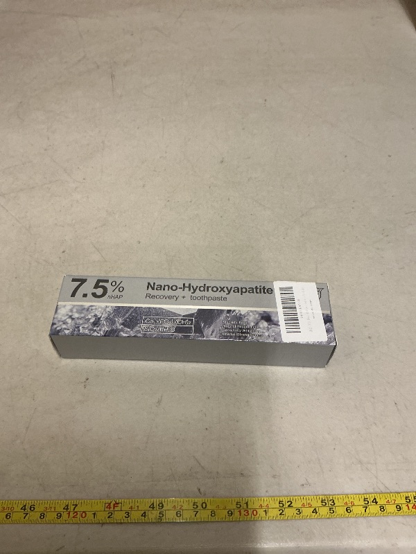 Photo 1 of 7.5% Hydroxyapatite Toothpaste, Fluoride-Free, Natural Peppermint, Promote Tooth remineralization, Protect Tooth Enamel, Reduce Teeth Sensitivity 1pcs