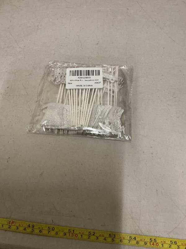 Photo 1 of 40Pcs Sliver Prom Cupcake Topper Prom Decorations for Party 2025 Prom Graduation Cupcake Topper 2025 Graduation Decorations Class of 2025 Prom Party Decorations 2025