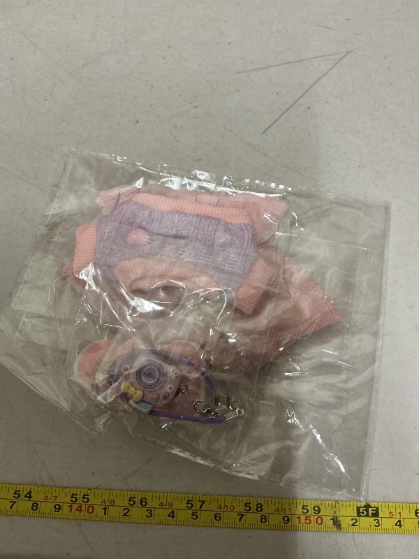 Photo 1 of 17cm Doll Clothes Set (Doll Not Included) Stylish Kawaii Pink Outfit Set 5 Pieces Chic Fashion with Stylish Accessories for Mini Dolls